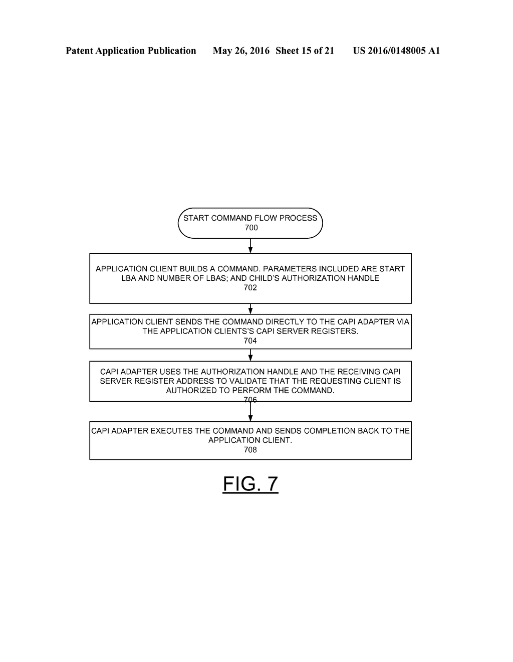 IMPLEMENTING AND PROCESSING EXTENT GRANULARITY AUTHORIZATION MECHANISM IN     CAPI ADAPTERS - diagram, schematic, and image 16