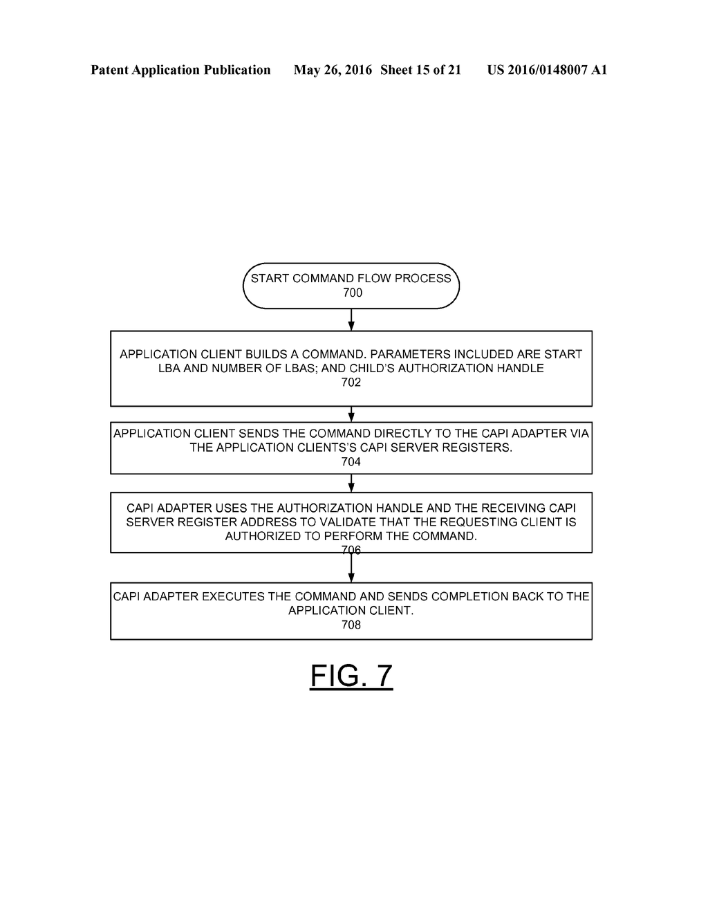 IMPLEMENTING AND PROCESSING EXTENT GRANULARITY AUTHORIZATION MECHANISM IN     CAPI ADAPTERS - diagram, schematic, and image 16