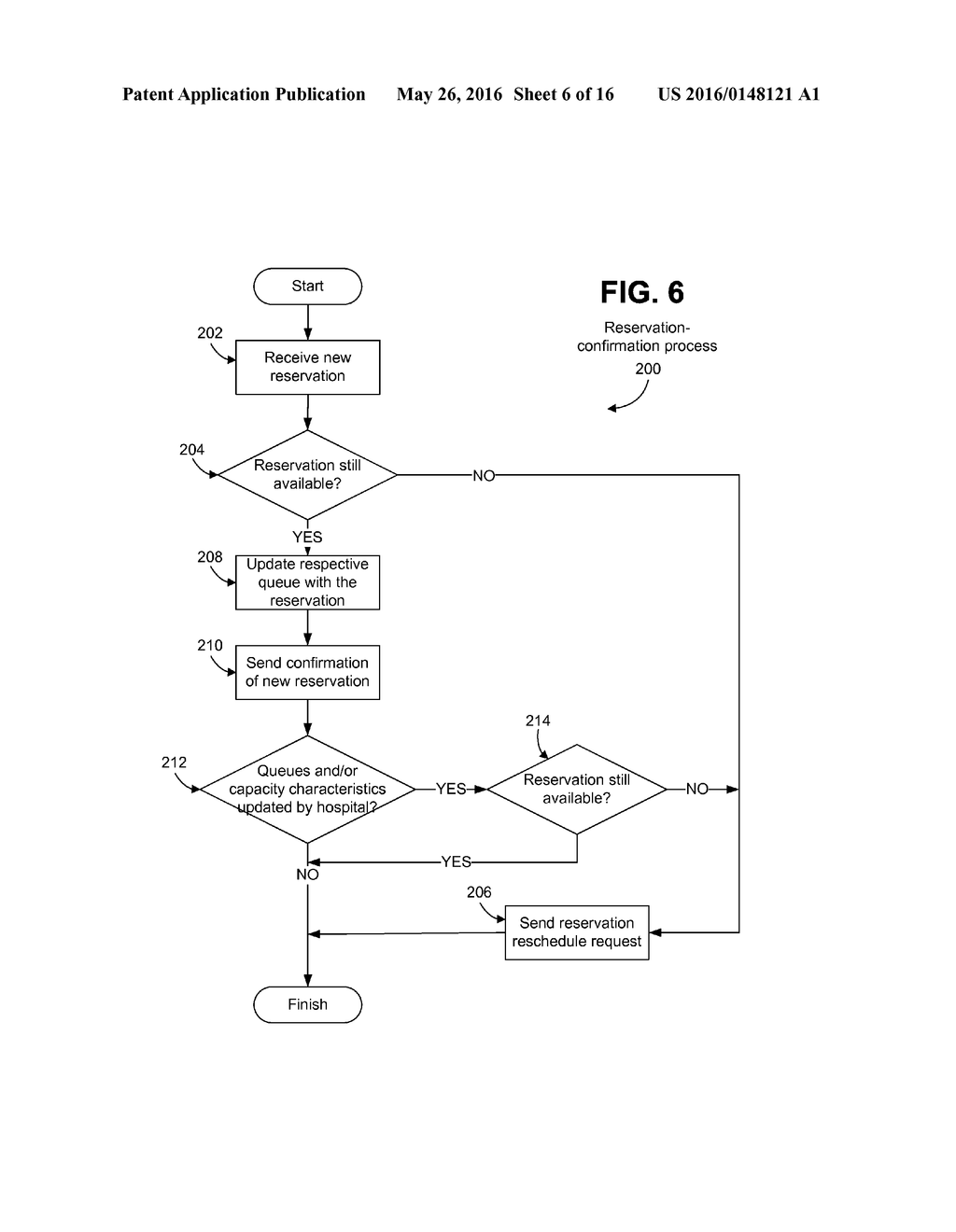 EMERGENCY-ROOM RESERVATION SYSTEM AND METHOD - diagram, schematic, and image 07