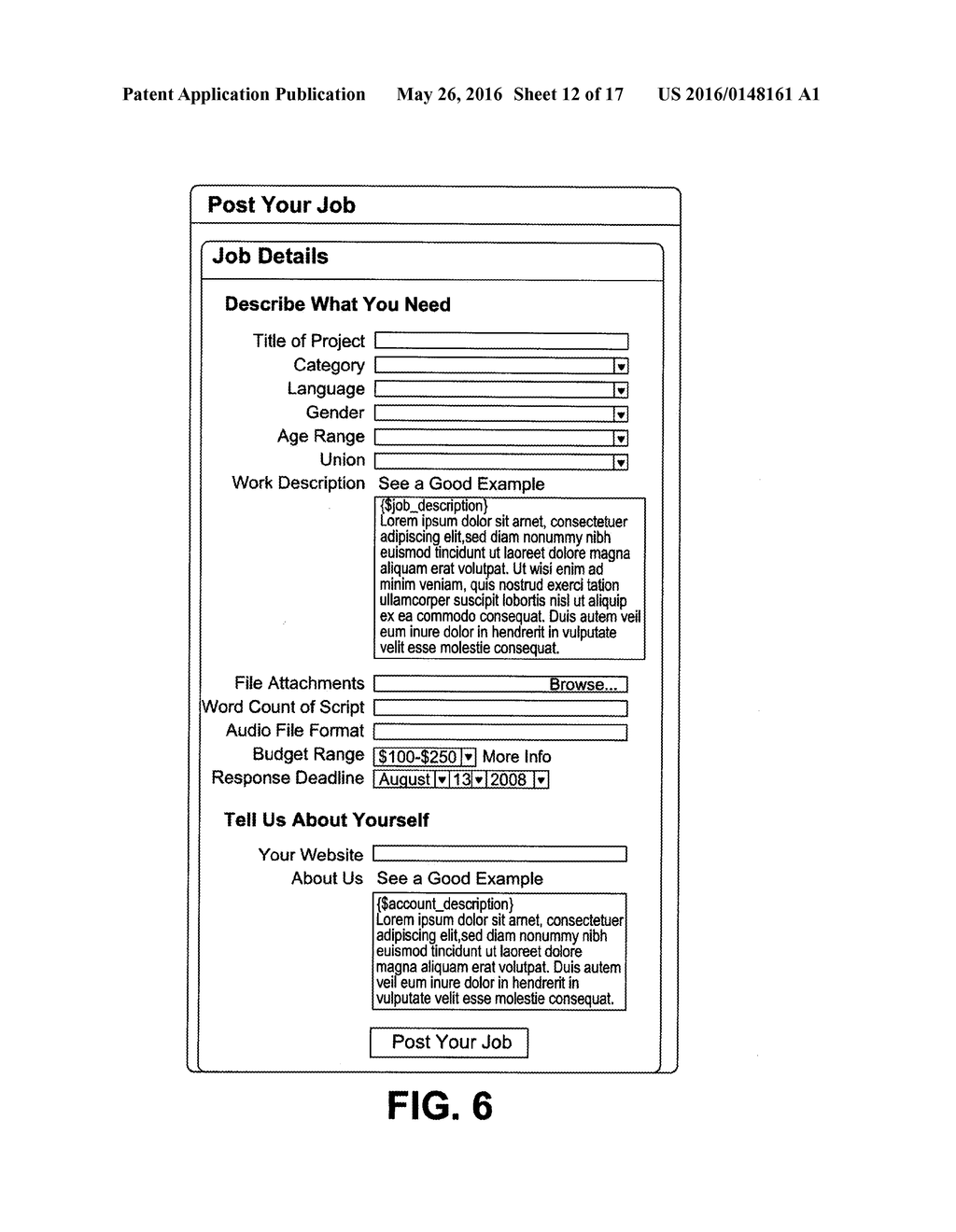 SYSTEM FOR MANAGING ONLINE TRANSACTIONS INVOLVING VOICE TALENT - diagram, schematic, and image 13