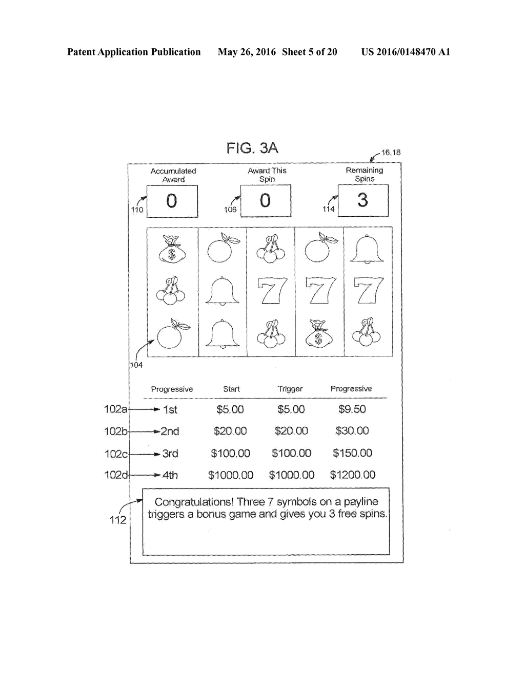 GAMING SYSTEM AND METHOD FOR PROVIDING AWARDS - diagram, schematic, and image 06