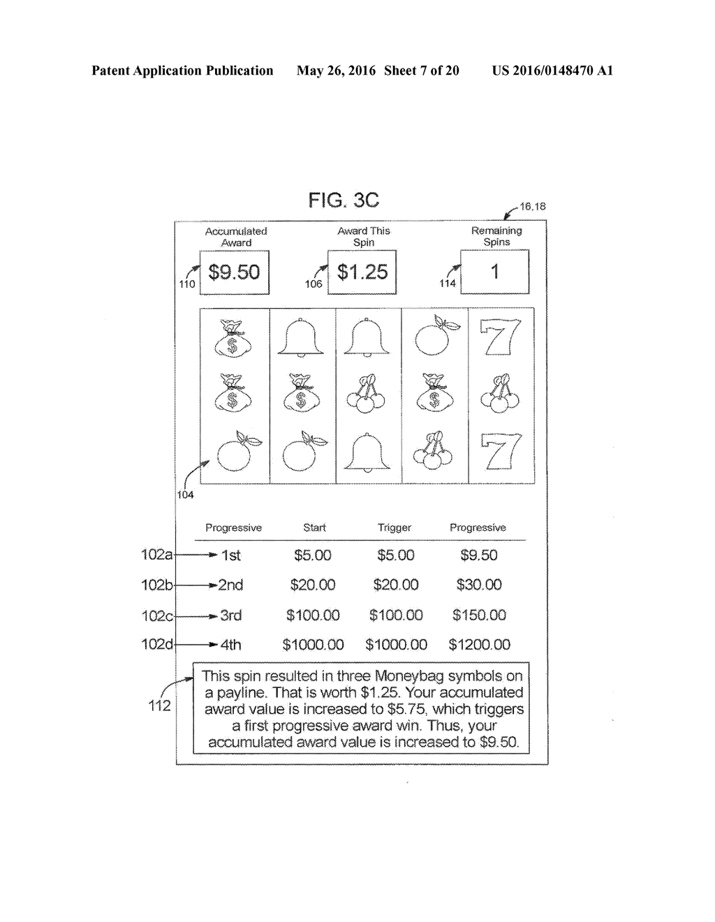 GAMING SYSTEM AND METHOD FOR PROVIDING AWARDS - diagram, schematic, and image 08