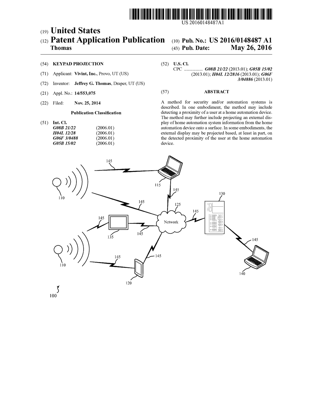 KEYPAD PROJECTION - diagram, schematic, and image 01