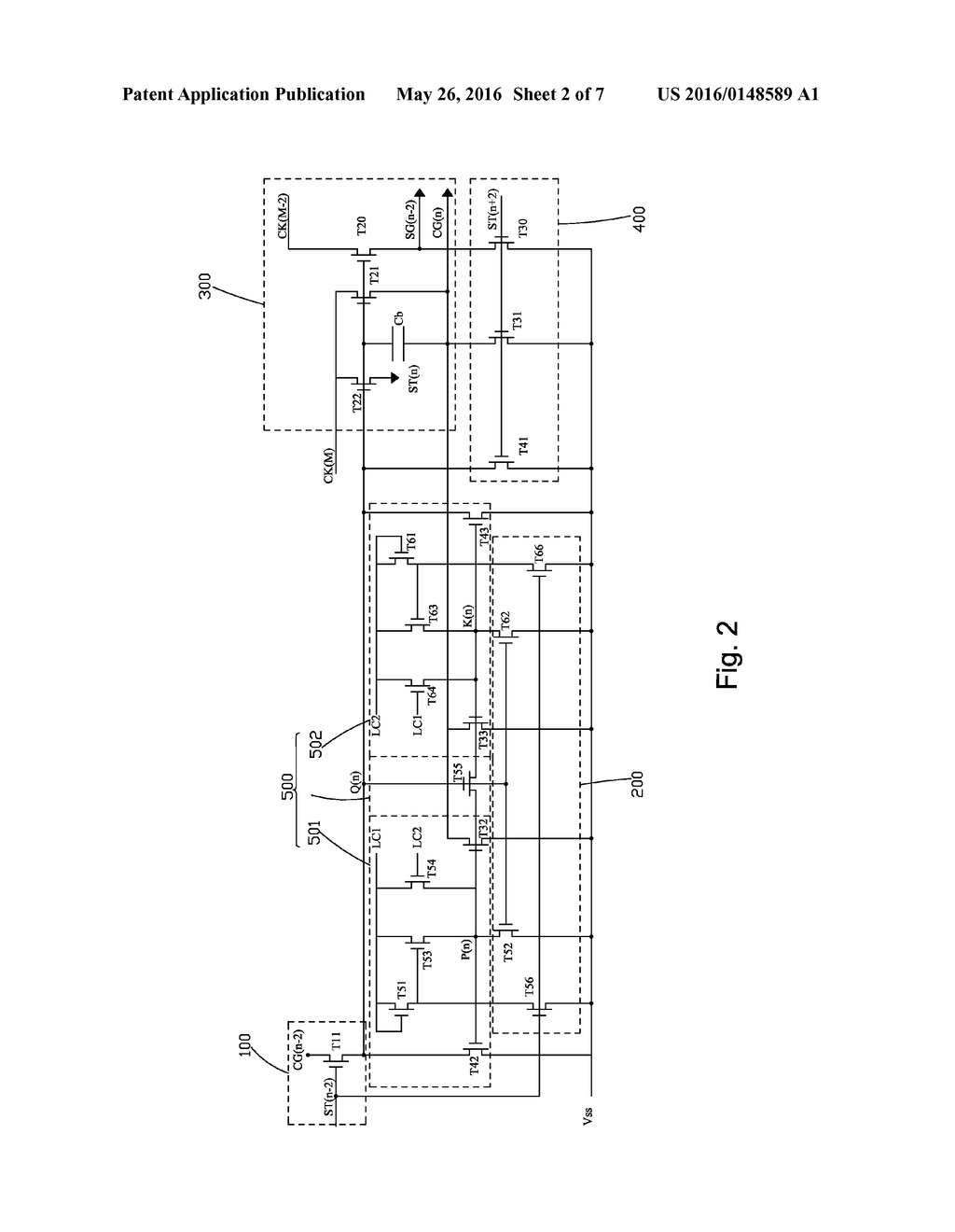 CHARGING SCAN AND CHARGE SHARING SCAN DOUBLE OUTPUT GOA CIRCUIT - diagram, schematic, and image 03