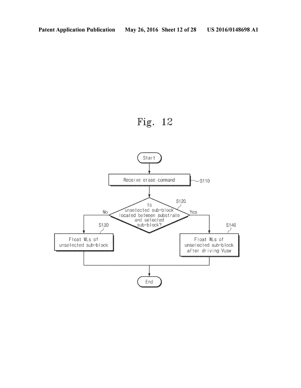 NONVOLATILE MEMORY AND ERASING METHOD THEREOF - diagram, schematic, and image 13