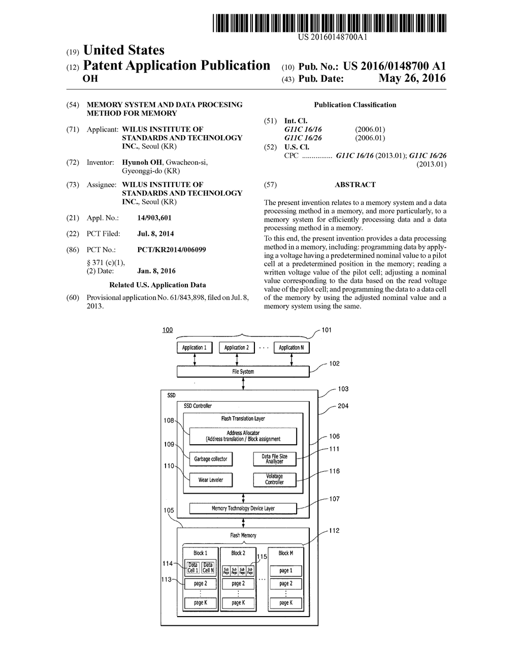 MEMORY SYSTEM AND DATA PROCESING METHOD FOR MEMORY - diagram, schematic, and image 01