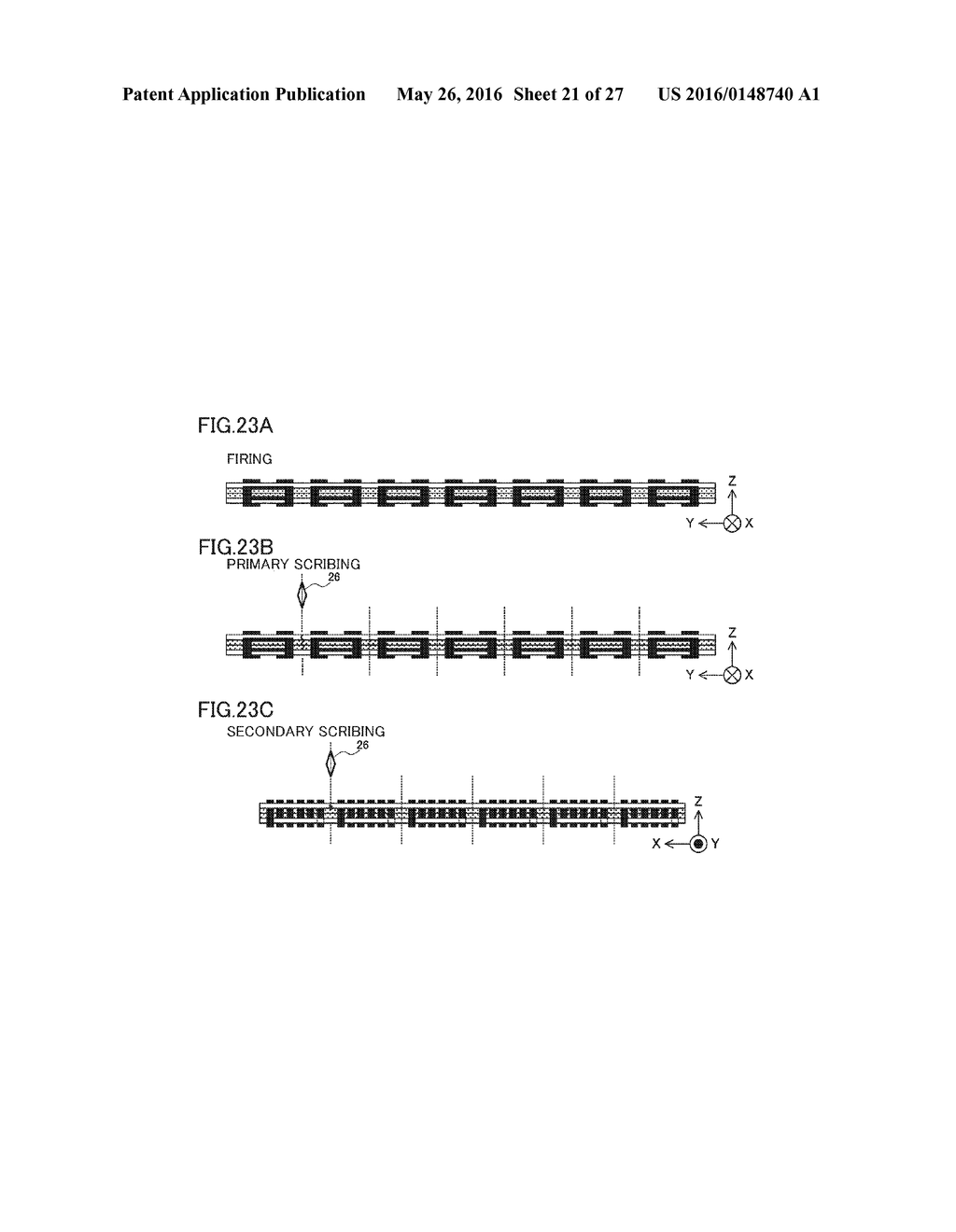 STACK-TYPE INDUCTOR ELEMENT AND METHOD OF MANUFACTURING THE SAME, AND     COMMUNICATION DEVICE - diagram, schematic, and image 22