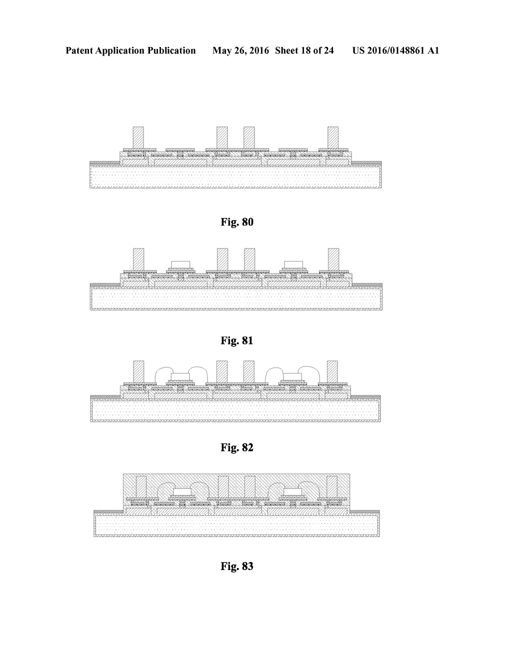 FIRST-PACKAGED AND LATER-ETCHED THREE-DIMENSIONAL FLIP-CHIP     SYSTEM-IN-PACKAGE STRUCTURE AND PROCESSING METHOD THEREFOR - diagram, schematic, and image 19