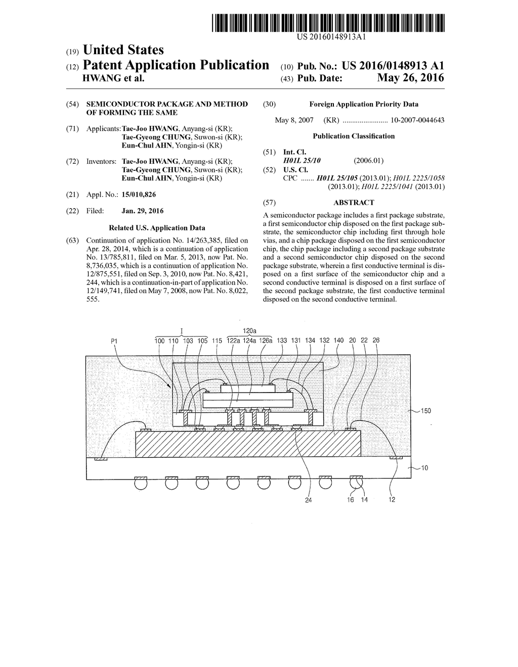 SEMICONDUCTOR PACKAGE AND METHOD OF FORMING THE SAME - diagram, schematic, and image 01