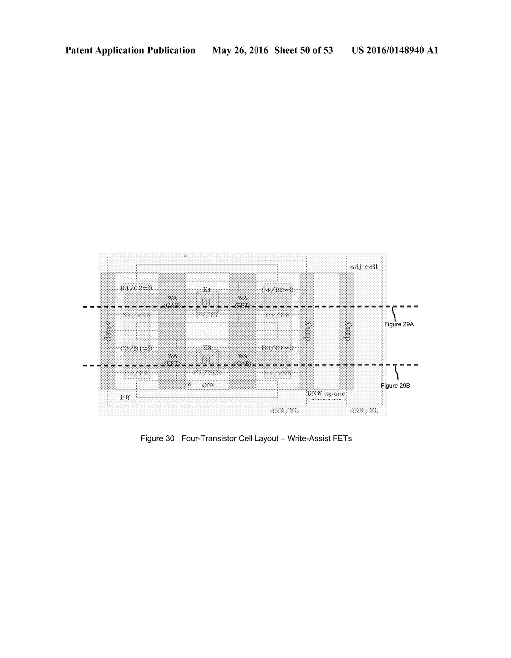 Cross-Coupled Thyristor SRAM Semiconductor Structures and Methods of     Fabrication - diagram, schematic, and image 51