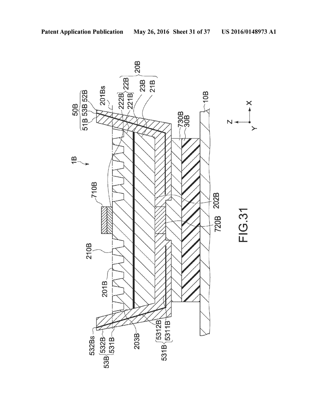 LIGHT-EMITTING ELEMENT HAVING AN OPTICAL FUNCTION FILM INCLUDING A     REFLECTION LAYER - diagram, schematic, and image 32