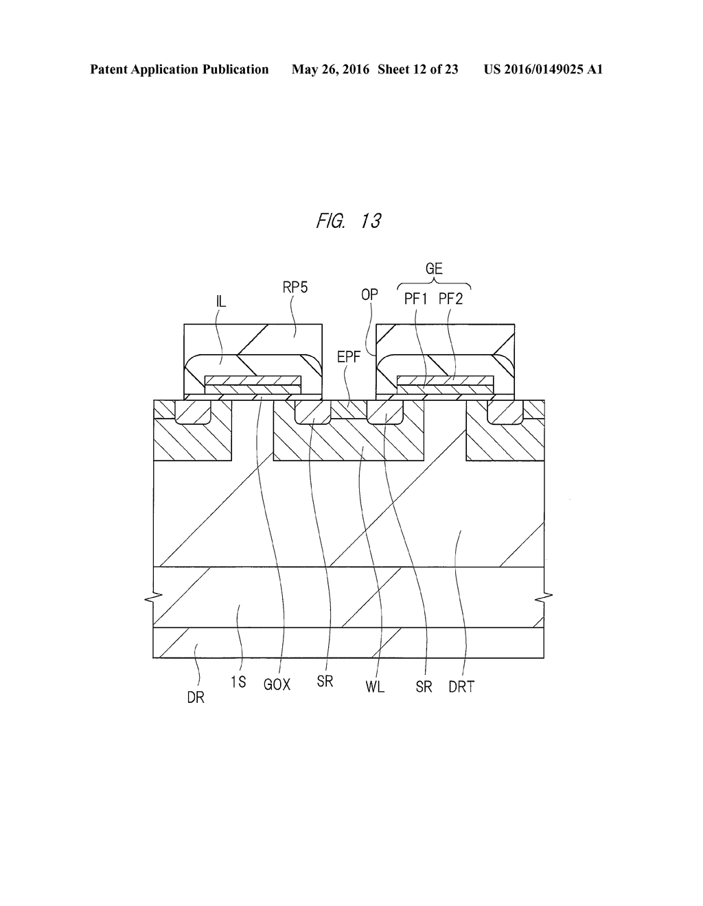 SEMICONDUCTOR DEVICE AND METHOD OF MANUFACTURING THE SAME - diagram, schematic, and image 13