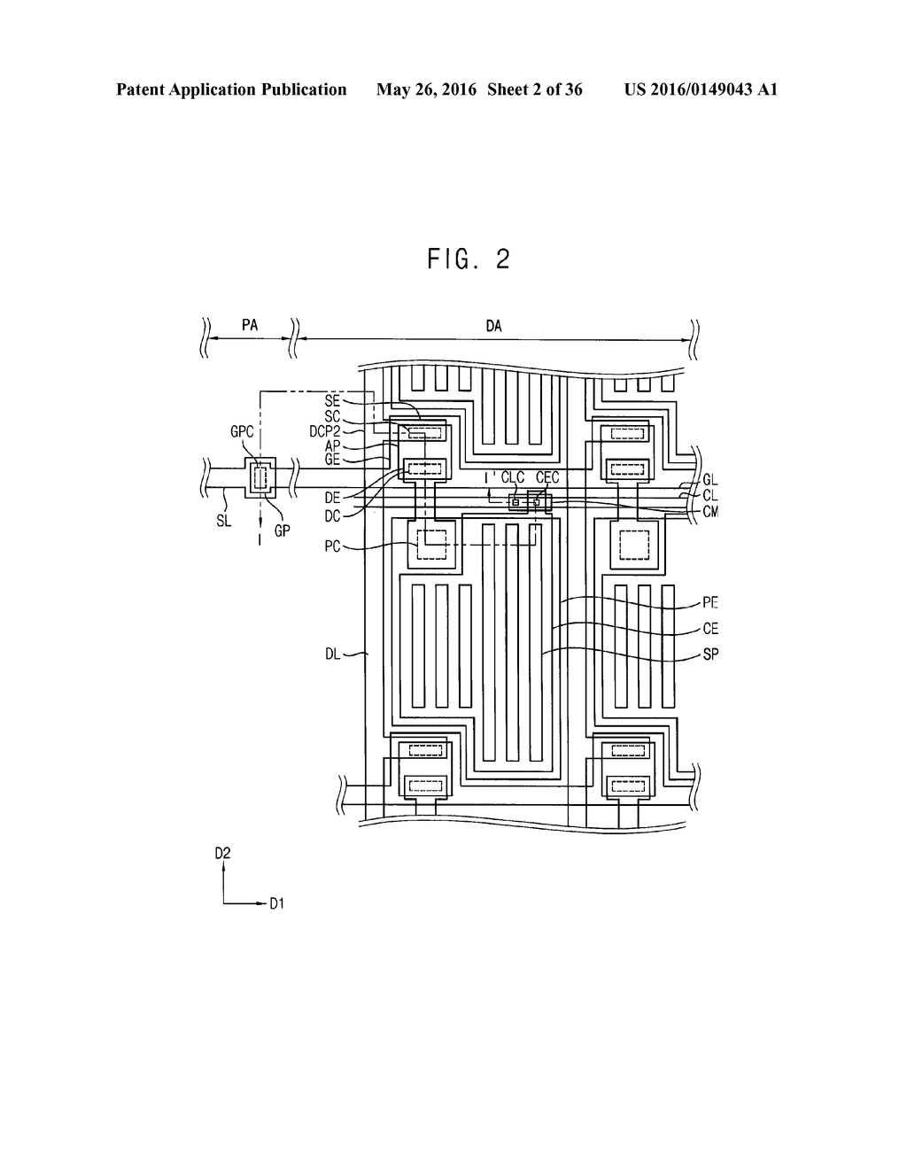 THIN FILM TRANSISTOR SUBSTRATE AND METHOD OF MANUFACTURING THE SAME - diagram, schematic, and image 03