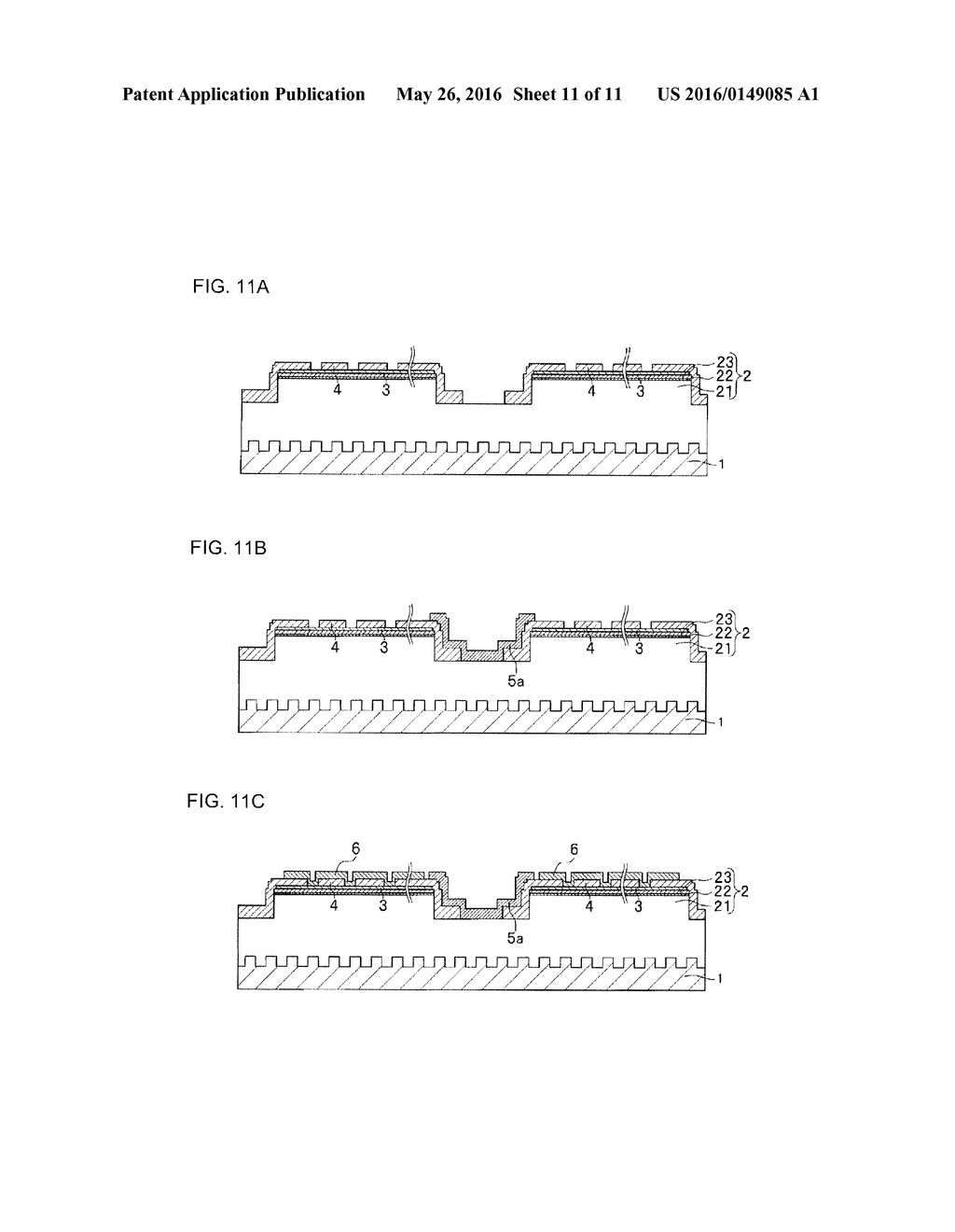 METHOD OF MANUFACTURING LIGHT EMITTING ELEMENT - diagram, schematic, and image 12