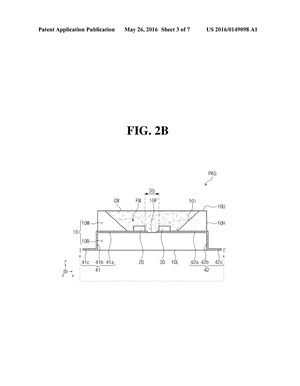 LIGHT EMITTING DIODE PACKAGE AND DISPLAY DEVICE HAVING THE SAME - diagram, schematic, and image 04