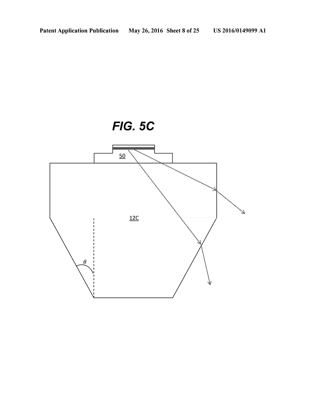 Light Emitting Device Substrate with Inclined Sidewalls - diagram, schematic, and image 09