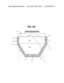 Light Emitting Device Substrate with Inclined Sidewalls diagram and image