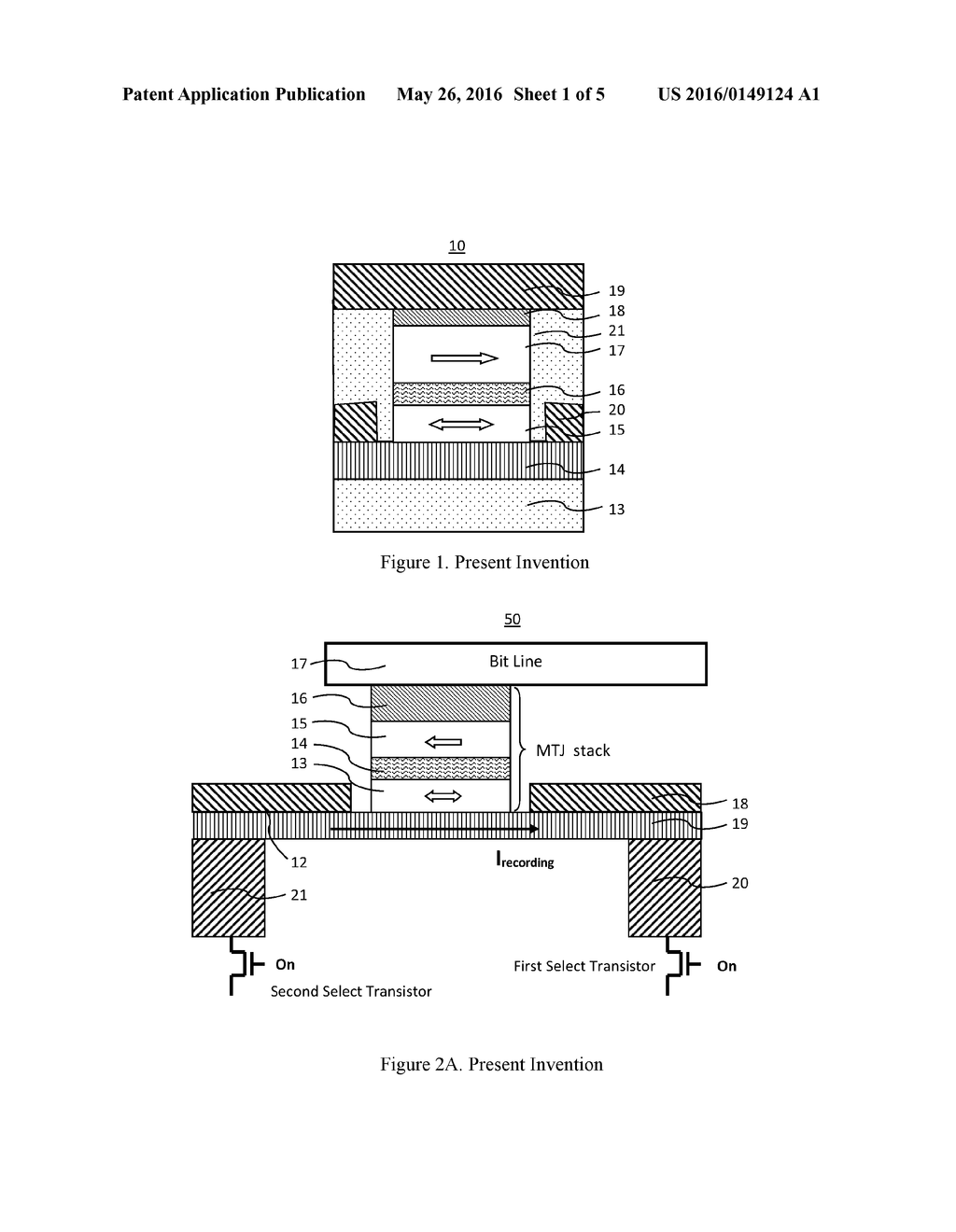 MRAM HAVING SPIN HALL EFFECT WRITING AND METHOD OF MAKING THE SAME - diagram, schematic, and image 02