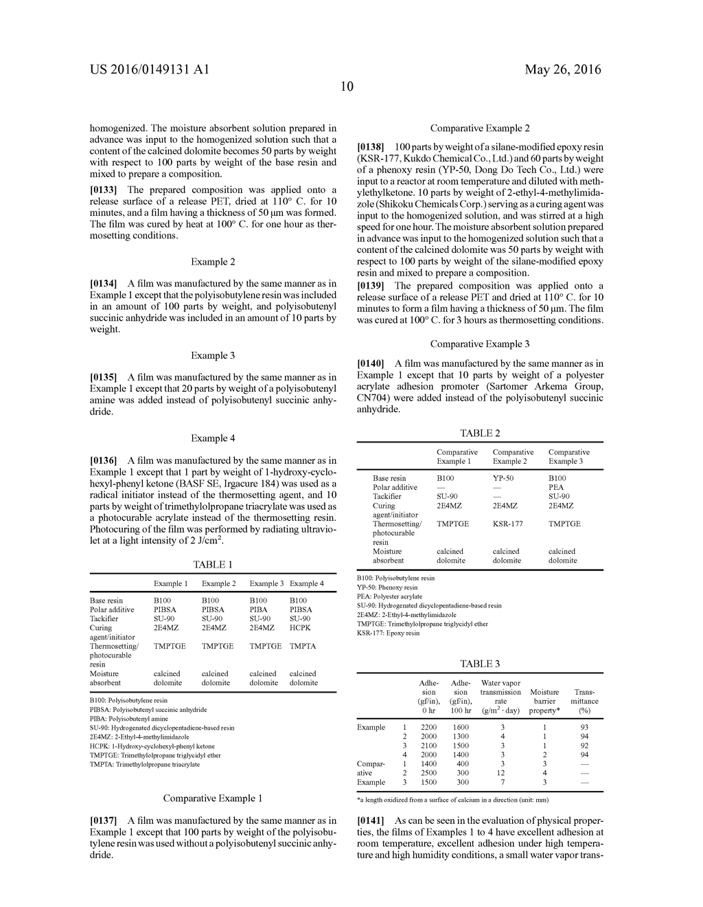 COMPOSITION FOR ENCAPSULATION FILM, ENCAPSULATION FILM, AND ELECTRONIC     DEVICE COMPRISING THE SAME (As Amended) - diagram, schematic, and image 11