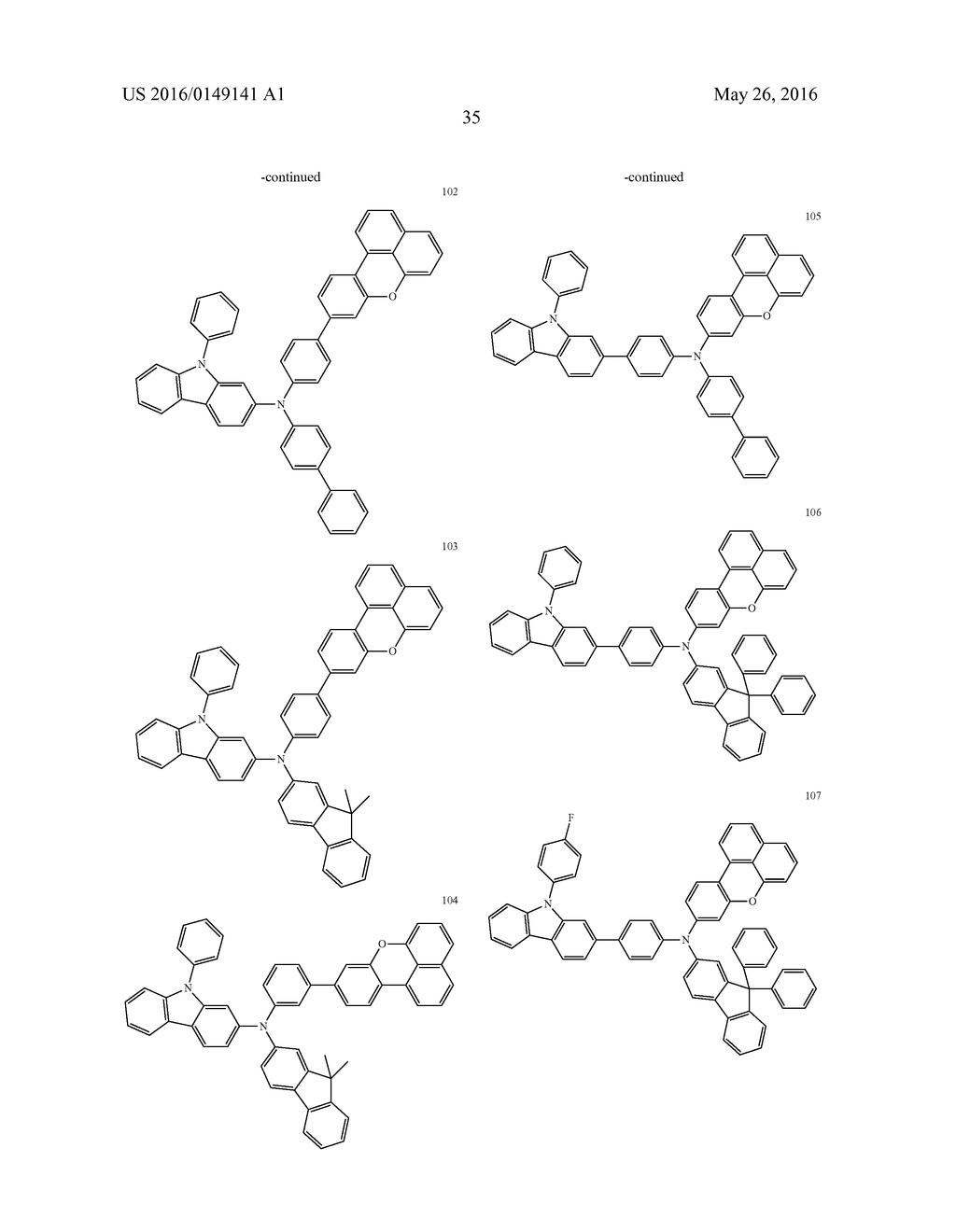 AMINE-BASED COMPOUNDS AND ORGANIC LIGHT-EMITTING DEVICES COMPRISING THE     SAME - diagram, schematic, and image 40