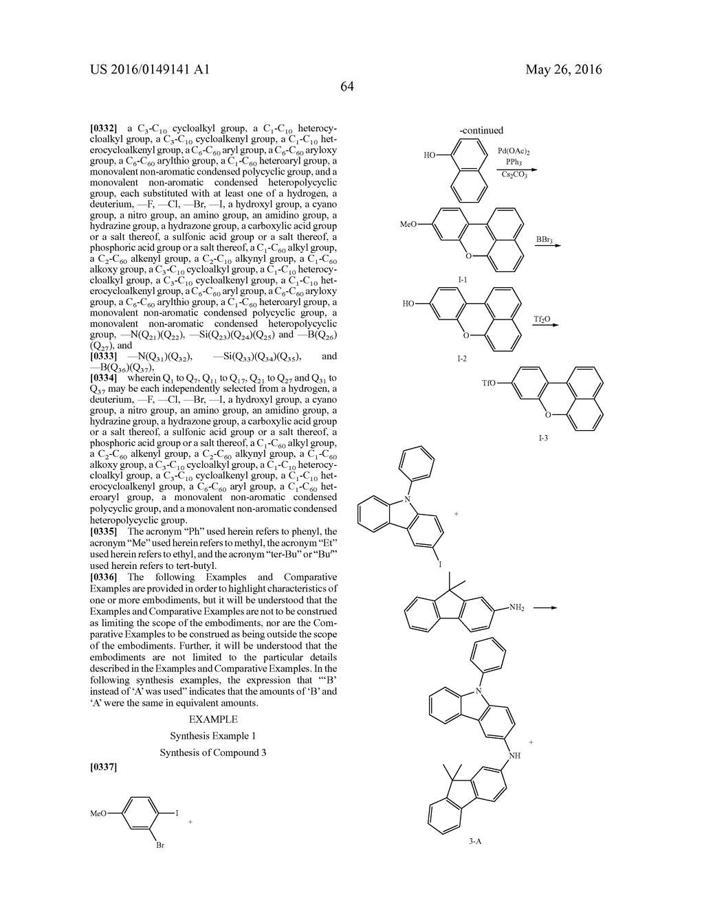 AMINE-BASED COMPOUNDS AND ORGANIC LIGHT-EMITTING DEVICES COMPRISING THE     SAME - diagram, schematic, and image 69