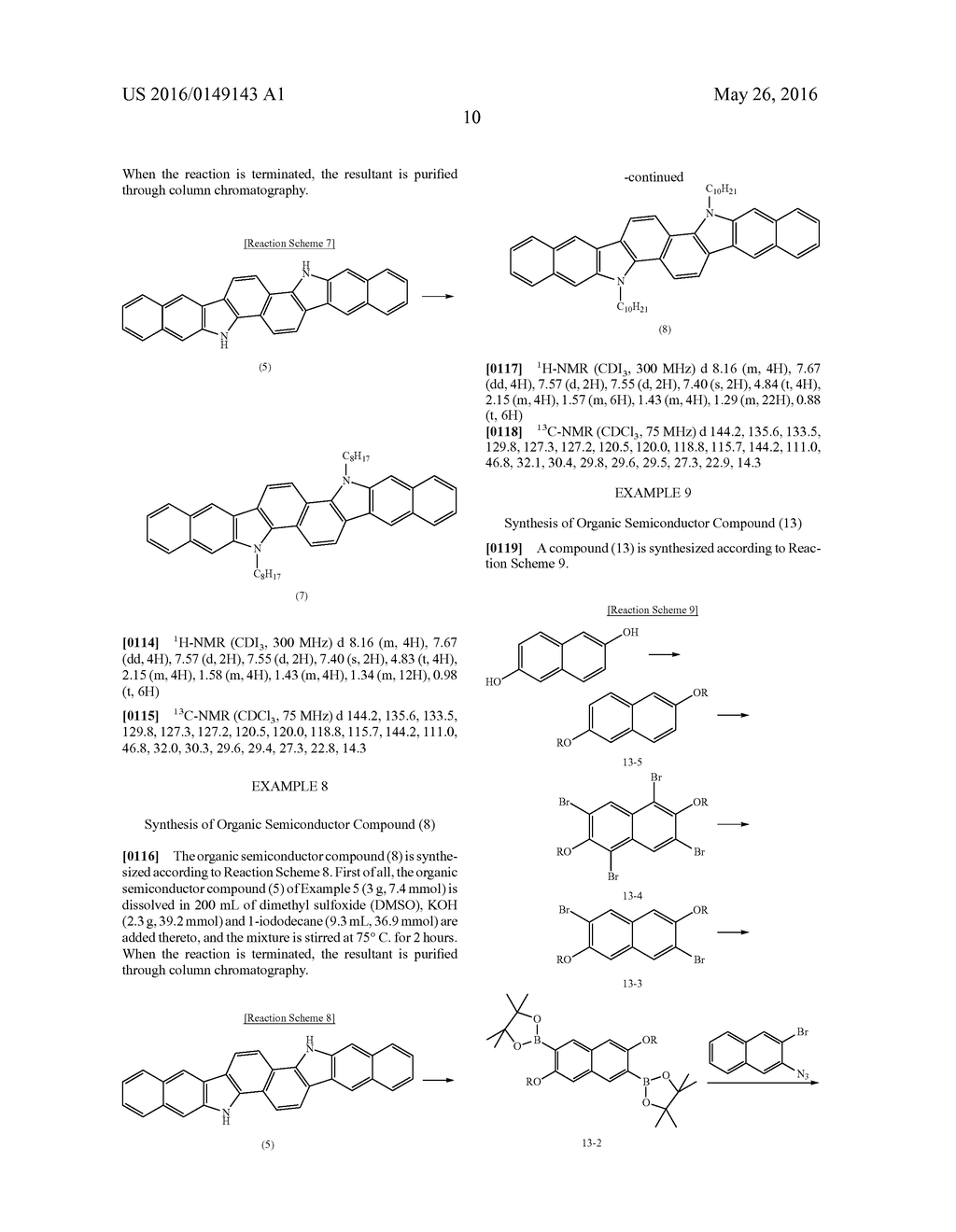 ORGANIC SEMICONDUCTOR COMPOUND, ORGANIC THIN FILM INCLUDING SAME, AND     ELECTRONIC DEVICE INCLUDING THE ORGANIC THIN FILM - diagram, schematic, and image 14