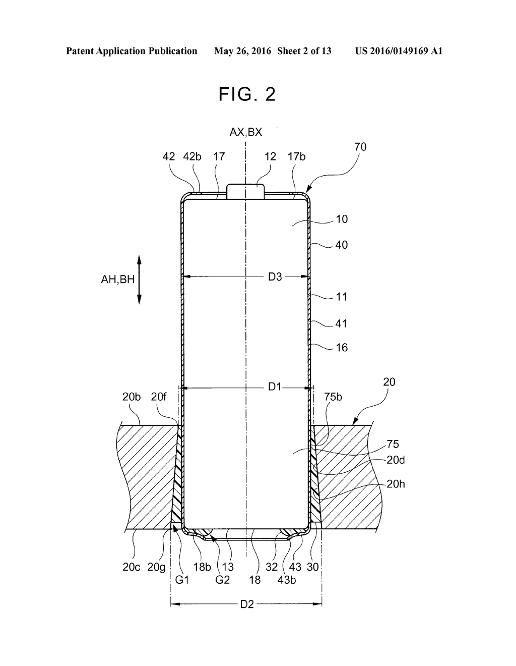 ASSEMBLED BATTERY, EXTERIOR TUBE EQUIPPED BATTERY, AND MANUFACTURING     METHOD OF ASSEMBLED BATTERY WELDED TO BUS BAR - diagram, schematic, and image 03