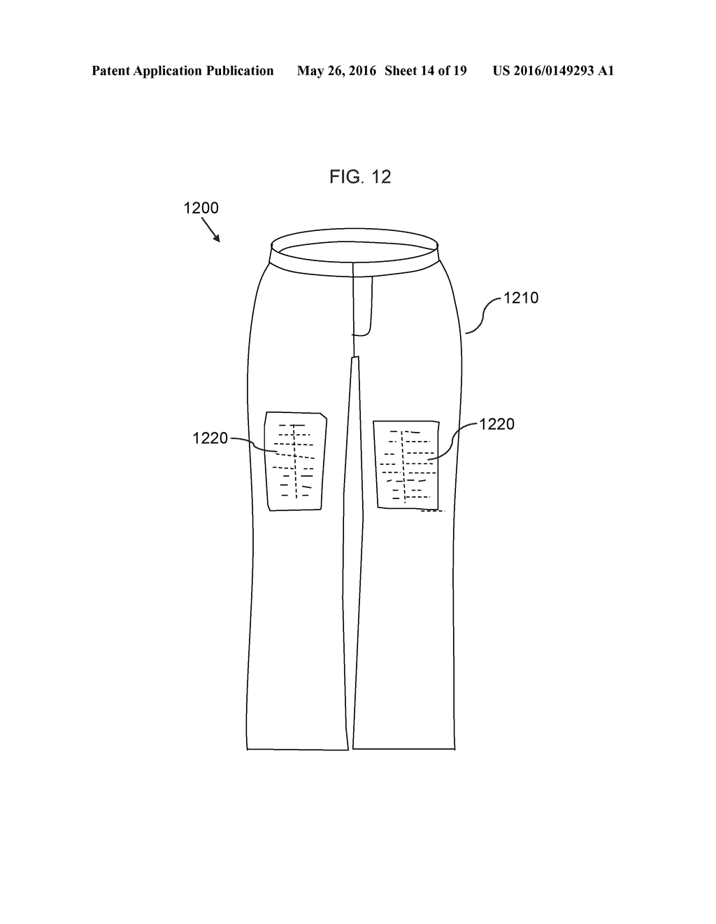 System and apparatus for clothing with embedded passive repeaters for     wireless communication - diagram, schematic, and image 15