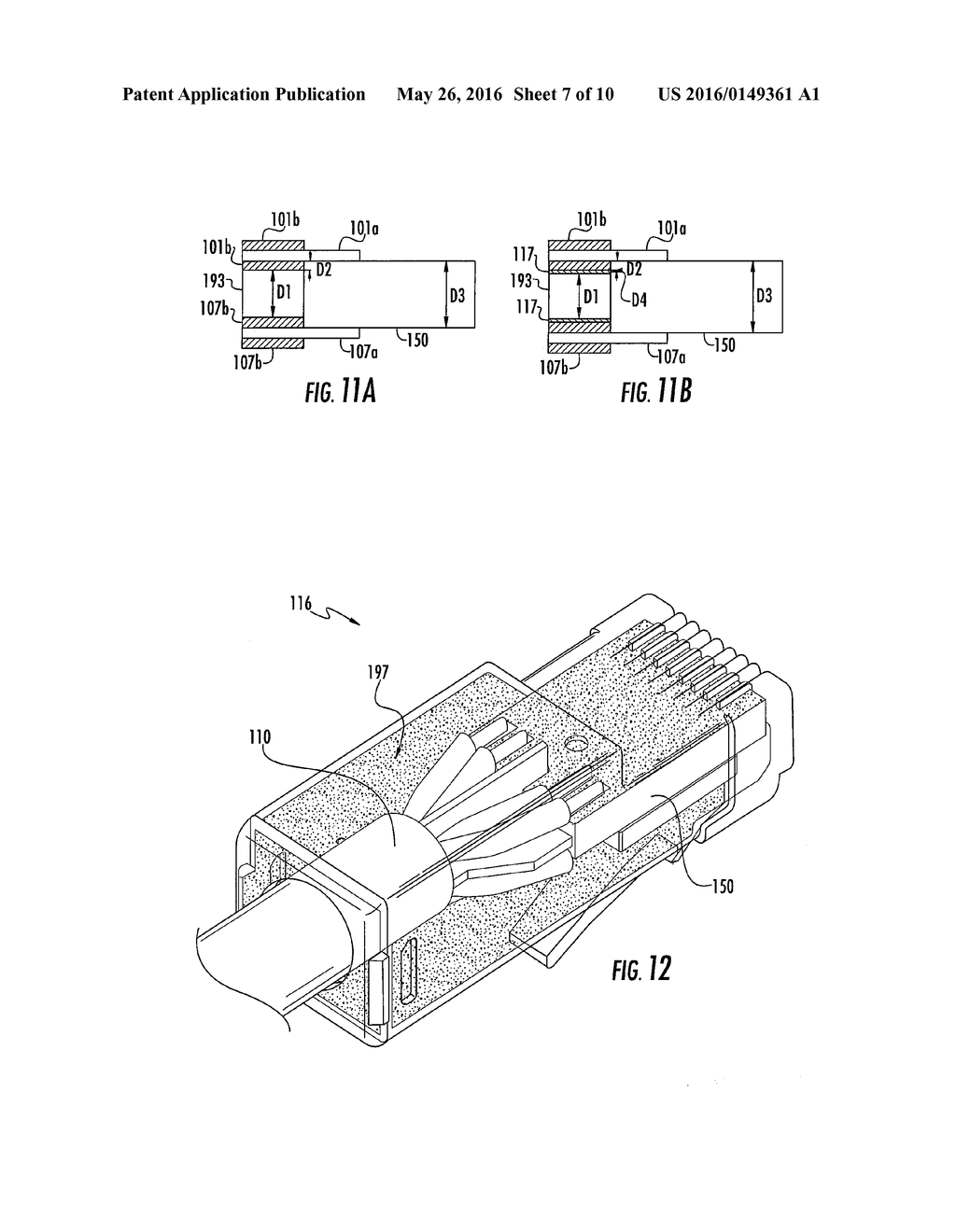 HIGH DATA RATE PRINTED CIRCUIT BOARD BASED COMMUNICATIONS PLUGS AND PATCH     CORDS INCLUDING SUCH PLUGS - diagram, schematic, and image 08