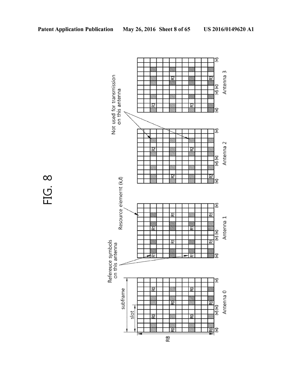 METHOD AND APPARATUS FOR TRANSMITTING REFERENCE SIGNAL IN MULTI-ANTENNA     SYSTEM - diagram, schematic, and image 09