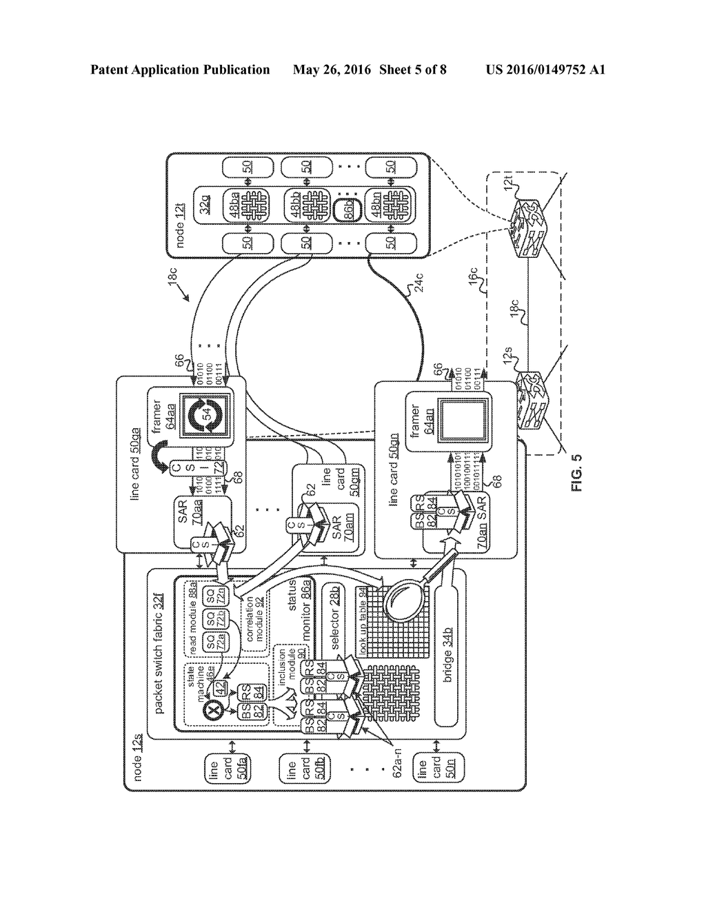 IN-BAND SIGNALING FOR NETWORK PROTECTION SWITCHING - diagram, schematic, and image 06