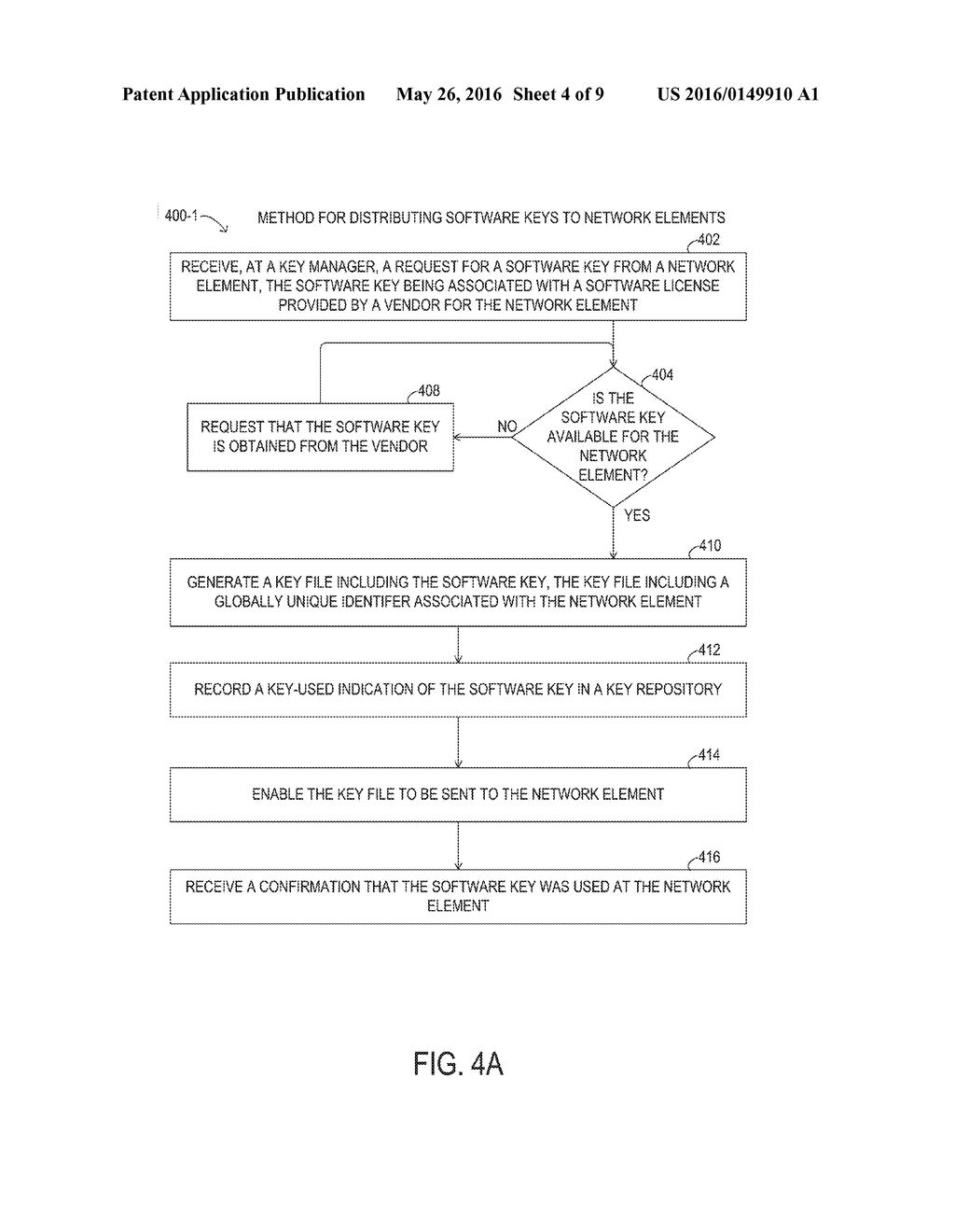 MANAGING SOFTWARE KEYS FOR NETWORK ELEMENTS - diagram, schematic, and image 05