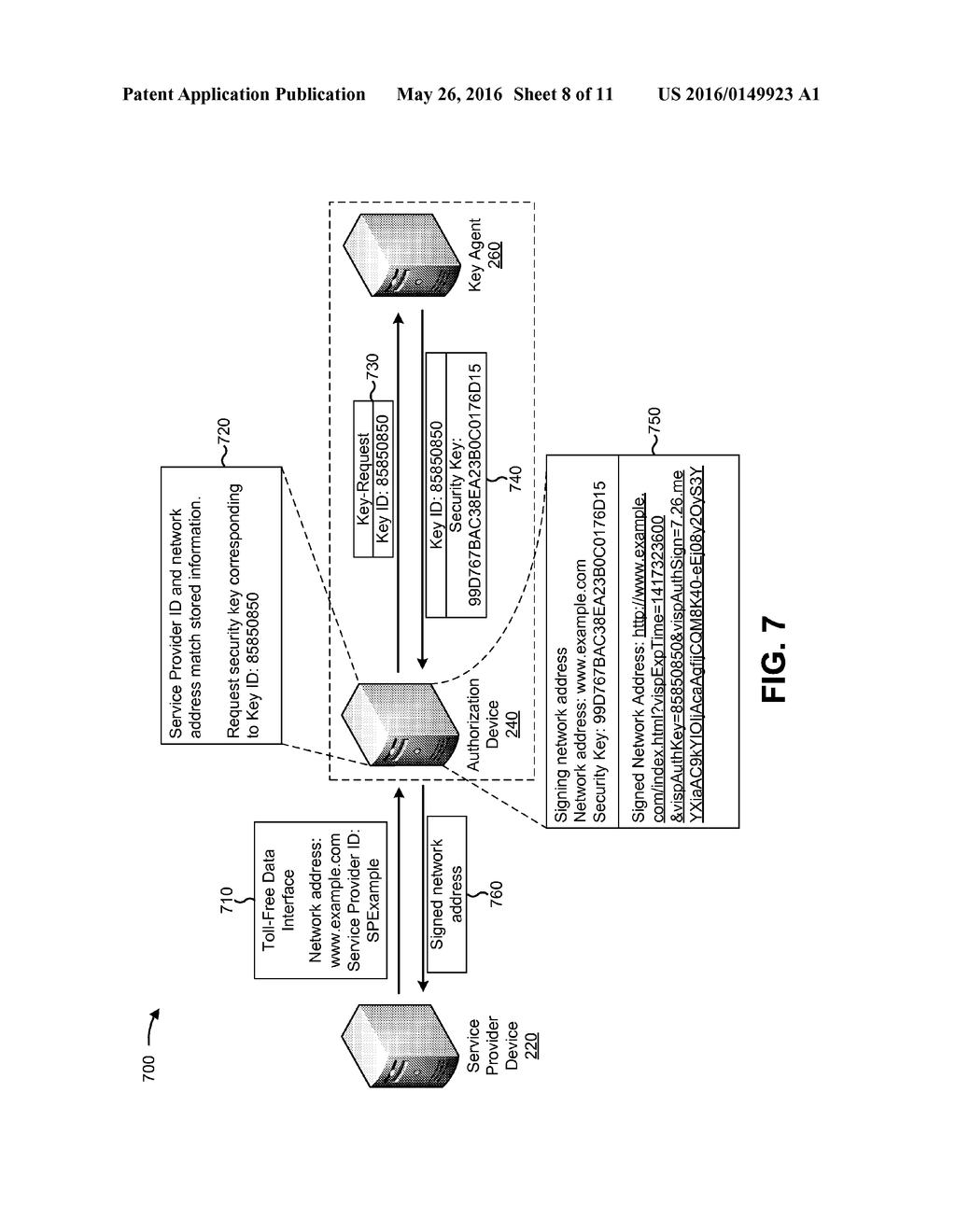 KEY MANAGEMENT SYSTEM FOR TOLL-FREE DATA SERVICE - diagram, schematic, and image 09