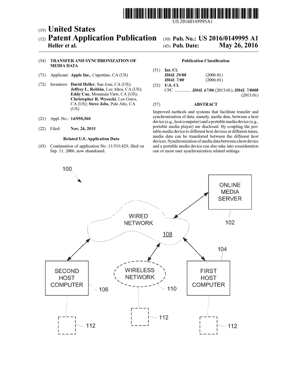 Transfer and synchronization of media data - diagram, schematic, and image 01