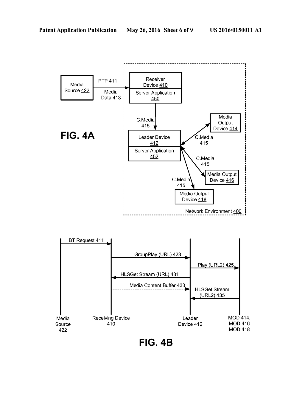 MEDIA OUTPUT DEVICE TO TRANSMIT AND SYNCHRONIZE PLAYBACK OF A MEDIA     CONTENT STREAM THAT IS RECEIVED OVER A POINT-TO-POINT CONNECTION ON     MULTIPLE INTERCONNECTED DEVICES - diagram, schematic, and image 07