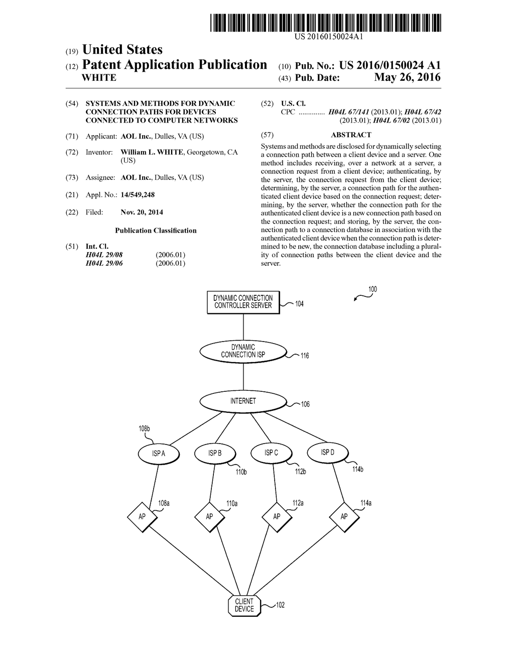 SYSTEMS AND METHODS FOR DYNAMIC CONNECTION PATHS FOR DEVICES CONNECTED TO     COMPUTER NETWORKS - diagram, schematic, and image 01