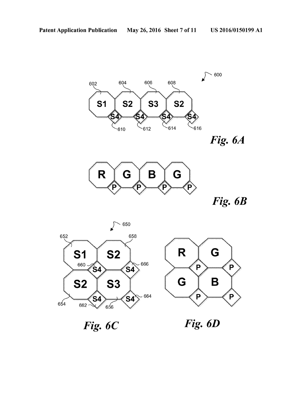 RGBC COLOR FILTER ARRAY PATTERNS TO MINIMIZE COLOR ALIASING - diagram, schematic, and image 08