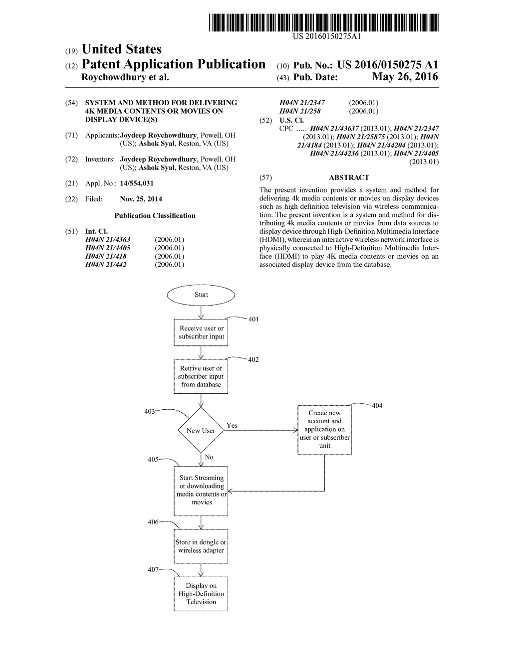 SYSTEM AND METHOD FOR DELIVERING 4K MEDIA CONTENTS OR MOVIES ON DISPLAY     DEVICE(S) - diagram, schematic, and image 01