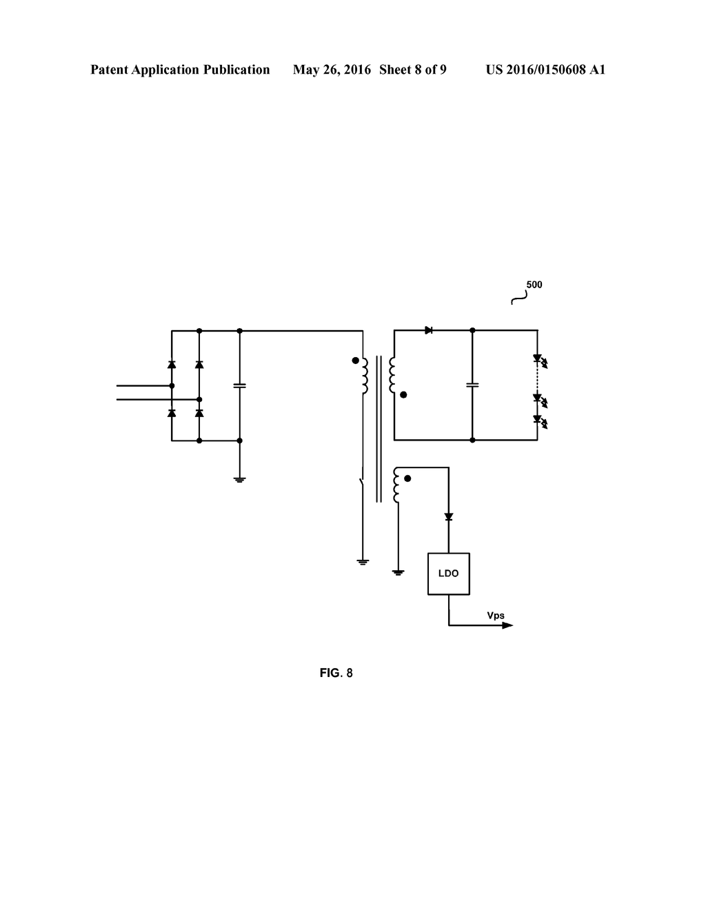 PRIMARY CONTROL LED DRIVER WITH ADDITIONAL POWER OUTPUT AND CONTROL METHOD     THEREOF - diagram, schematic, and image 09