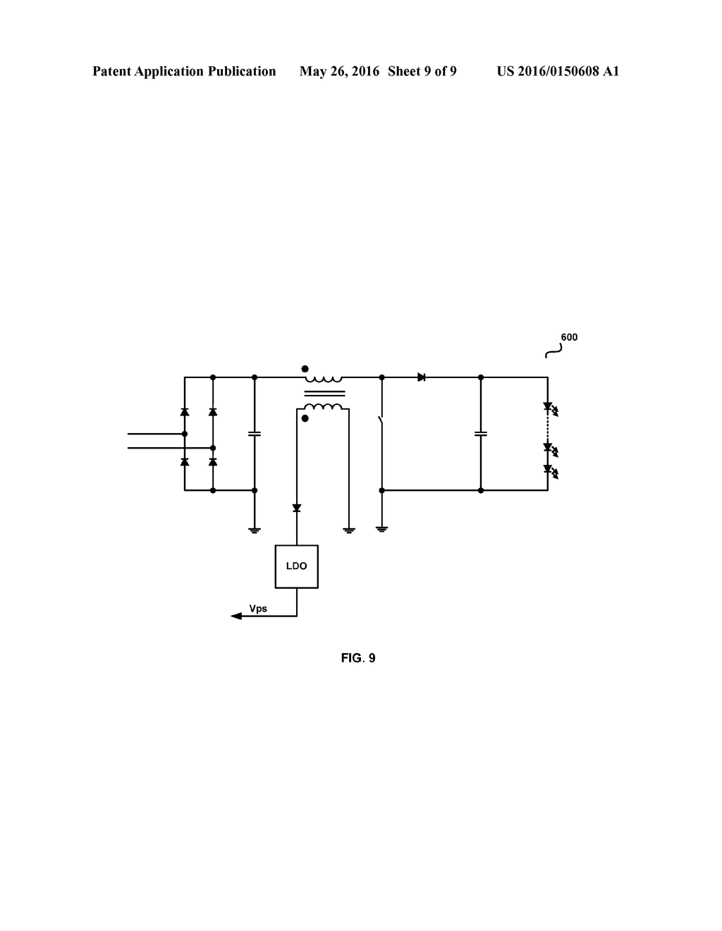 PRIMARY CONTROL LED DRIVER WITH ADDITIONAL POWER OUTPUT AND CONTROL METHOD     THEREOF - diagram, schematic, and image 10