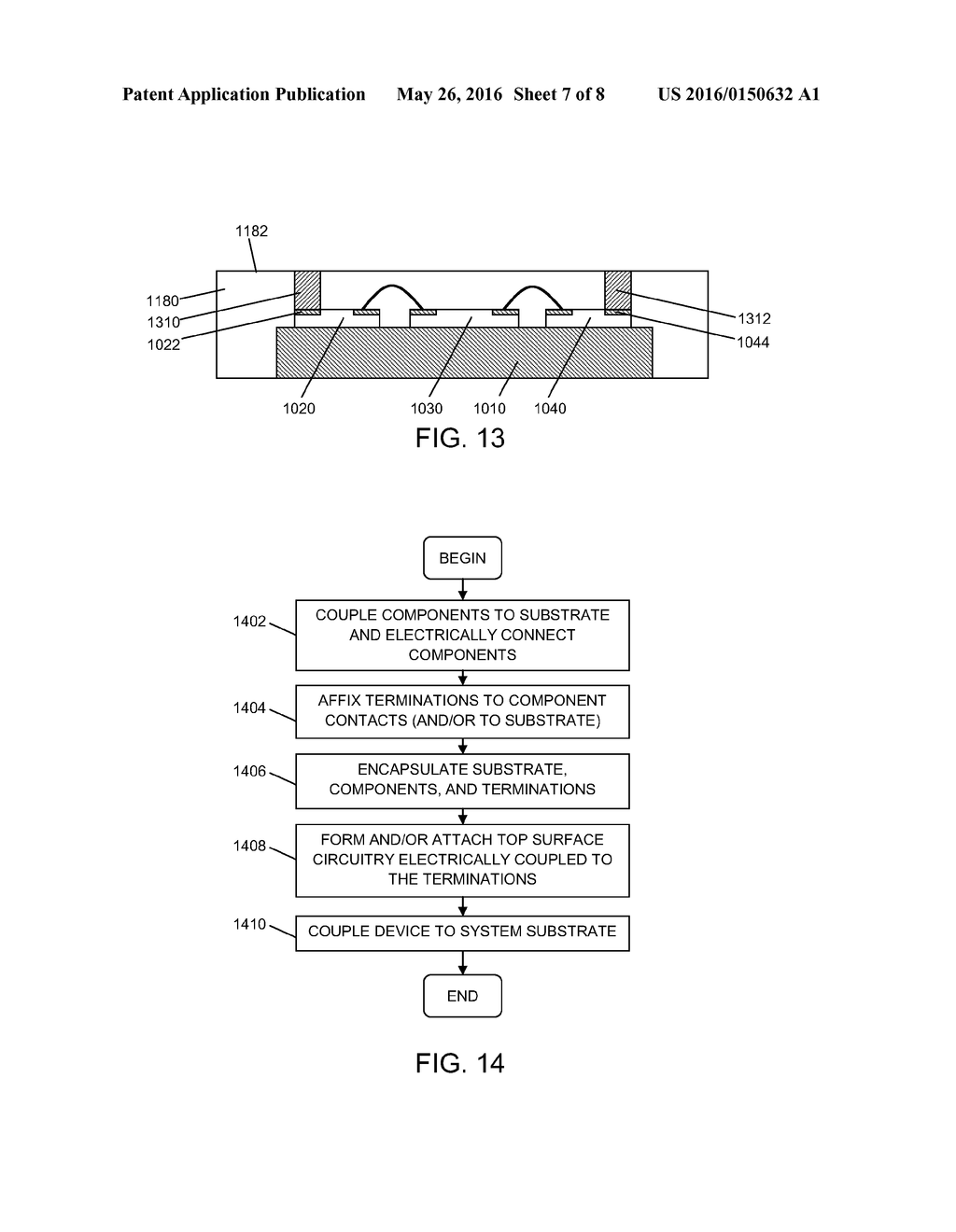 PACKAGED ELECTRONIC DEVICES WITH TOP TERMINATIONS, AND METHODS OF     MANUFACTURE THEREOF - diagram, schematic, and image 08