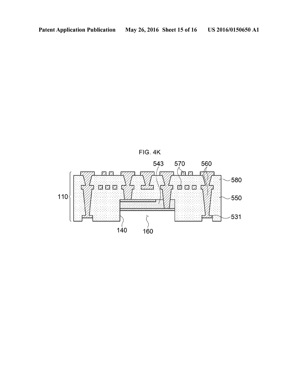 PRINTED CIRCUIT BOARD WITH ELECTRONIC COMPONENT EMBEDDED THEREIN AND     METHOD FOR MANUFACTURING THE SAME - diagram, schematic, and image 16