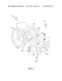 RECONFIGURATION MEANS FOR A WHEELCHAIR diagram and image