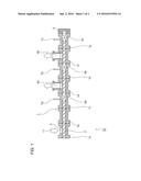 VENTED TWIN-SCREW KNEADING EXTRUSION APPARATUS AND EXTRUSION METHOD diagram and image