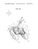 VEHICLE PROVIDED WITH LEANING-CAPABLE VEHICLE-BODY FRAME AND TWO FRONT     WHEELS diagram and image