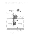 SENSOR DEVICE FOR DETECTING AT LEAST ONE PROPERTY OF A FLUID MEDIUM     FLOWING IN A CHANNEL diagram and image