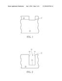 RECESS WITH ASYMMETRIC WALLS AND METHOD OF FABRICATING THE SAME diagram and image