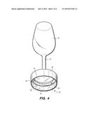 Stemware with Magnifying Base and Light Source diagram and image