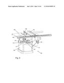 TABLE SAWS WITH SAFETY SYSTEMS AND SYSTEMS TO MOUNT AND INDEX ATTACHMENTS diagram and image