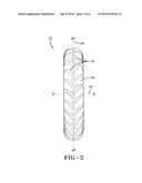 Pneumatic tire for use on row-crop field sprayers and other like farm     machinery diagram and image